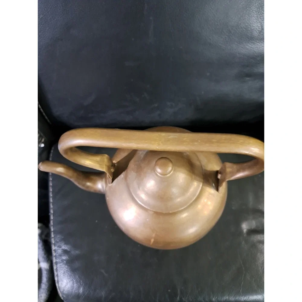 Vintage/Antique Large Heavy Copper Brass Metal Tea Kettle‎ *Unknown Makers